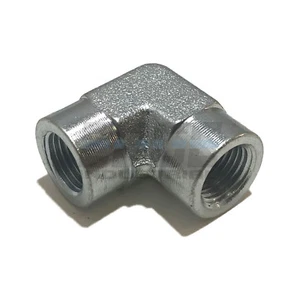 EDGE INDUSTRIAL STEEL FEMALE ELBOW 1/8" FEMALE NPT X 1/8" FEMALE NPT WOG - Picture 1 of 2