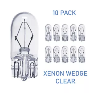 Xenon Wedge Light Bullb 12V or 24V | 3W 5W 7.5W 10W | Clear or Frost - 10-Pack - Picture 1 of 12