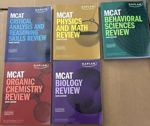 Kaplan MCAT 9th Ed Review Books-2023-2024 Ed. Set of 5 (Not Complete set) NEW - Picture 1 of 1