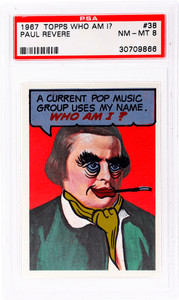 1967 Topps Who Am I #38 Paul Revere PSA 8