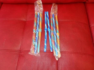 NUOVO lotto di 8 cannucce in silicone senza BPA Silipint *INFRANGIBILI, RIUTILIZZABILI, CAMPEGGIO!! - Foto 1 di 3