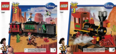 Lego Toy Story 3 Train Instruction Booklet and Manual 1 and 2 - Image 1 of 3