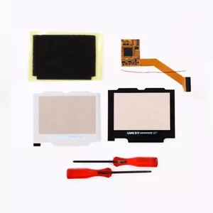 V2 IPS High Light Brightness LCD Screen Kits For GBA SP With Flash Letters Lens - Picture 1 of 7