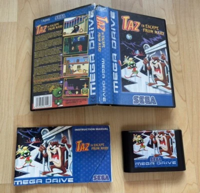 Taz in Escape From Mars - Sega Mega Drive - Fully Boxed & Complete - Pal - Image 1 of 4