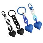 Party Gifts Plastic Heart Keychain Heart Pendent Keychain Women Heart Keyrings