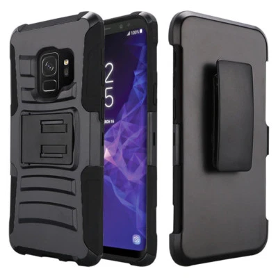 Galaxy S9 & S9 Plus Case, Rugged Holster Dual Layer Case w/ Kickstand - Image 1 of 2