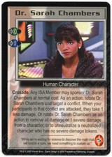 Babylon 5 CCG Crusade Rare R1 Card Dr. Sarah Chambers Brown Smock M/NM Mint/Near