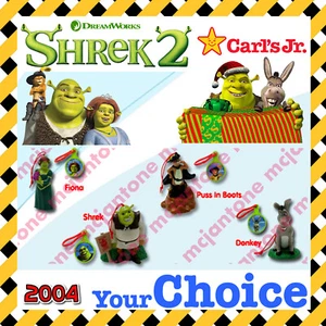 Carl's Jr. 2004 SHREK 2 adorno de Navidad cubierta los pasillos Fiona TU juguete ELECCIÓN - Imagen 1 de 8