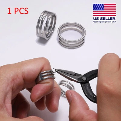1x Open Closing Making Tool Jewelry DIY Jump Ring Finding Stainless Steel Finger - Image 1 of 4