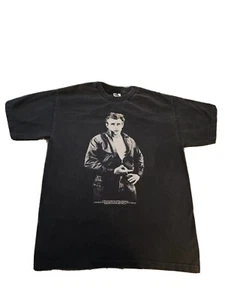 1990 Vintage James Dean Foundation Black T Shirt Large Alstyle Apparel - Picture 1 of 7