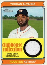 2023 Topps Heritage [Clubhouse Relic] #CCR-YA Yordan Alvarez - Houston Astros