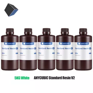 5KG(Weiß) ANYCUBIC Standard Resin V2 White 405nm für LCD SLA 3D Drucker UV Resin - Bild 1 von 9
