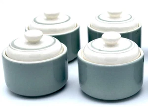 Vintage Noritake Keltcraft Misty Isle Light Blue Ceramic Sugar Bowl Prop Set 4 - Imagen 1 de 2