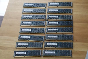 128 GB DDR3 RAM (16x 8 GB Hynix PC3 - 12800R -HMT31GR7CFR4C- SET) - Bild 1 von 3