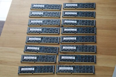 128 GB DDR3 RAM (16x 8 GB Hynix PC3 - 12800R -HMT31GR7CFR4C- SET) - Bild 1 von 3