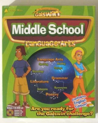 GALSWIN MIDDLE SCHOOL Language Arts 2 CD-ROM Software! New! Integral Media 2001 - Image 1 of 2