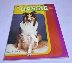 Lassie Dog Coloring Book Adventure Vintage 1979 Whitman Western Unused - Picture 1 of 7