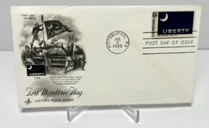 US FDC 1968 Fort Moultrie Flag Liberty Flag - Picture 1 of 2