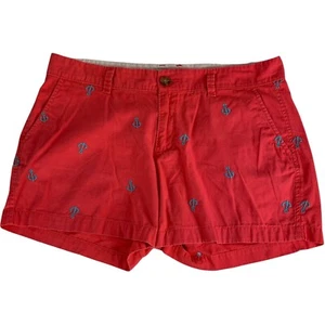 Old Navy Anker 8 Shorts orange blau 32" x 5" Maritim Chino koralle Strand Kreuzfahrt - Bild 1 von 4