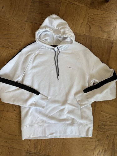 MICHAEL KORS MICHAELS KORS Felpa bianca con cappuccio uomo taglia GRANDE