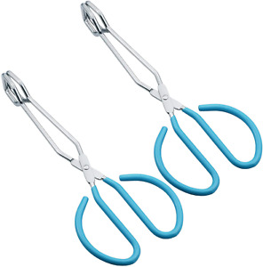  Scissor Tongs for  Cooking, Stainless Steel Wire Tongs, Set of 2