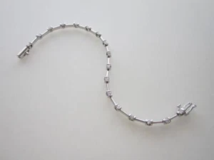 Trendy 14k. Weißgold Diamant Armband 0,85 Karat Gesamtgewicht, neu - Bild 1 von 8