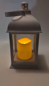 Decorative Flameless LED Lantern with Rounded Top And Glass Panels Centerpieces - Picture 1 of 9