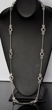 Konstantino 36" Necklace Chain Sterling Silver Ten Stations New 