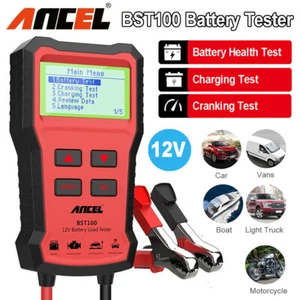 Ancel BST100 Car Battery Tester 12V Digital Battery Analyzer 100-2000CCA Scanner - Picture 1 of 14