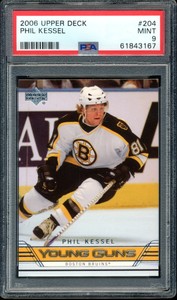 PHIL KESSEL PSA 9 2006 UPPER DECK UD HOCKEY #204 YOUNG GUNS ROOKIE RC MINT
