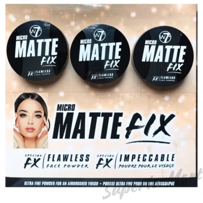 W7 MICRO MATTE FIX SPECIAL FX FLAWLESS FACE POWDER AIR-BRUSHED FINISH - Image 1 of 2