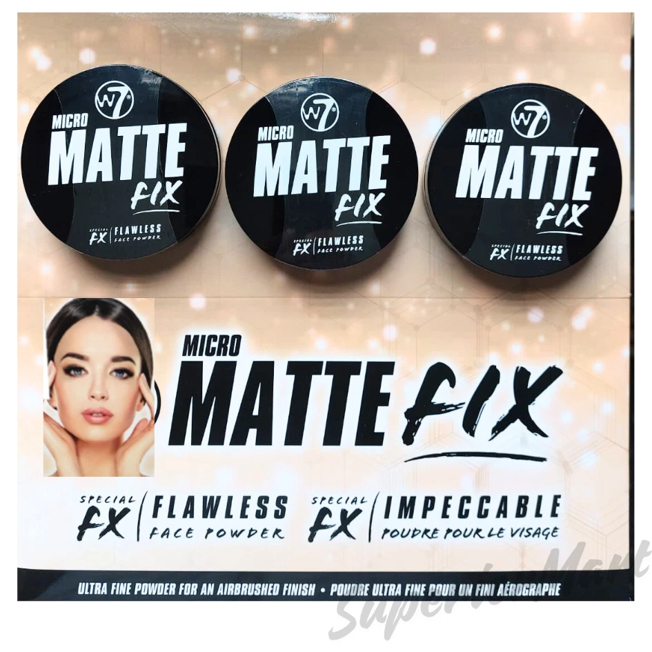 W7 MICRO MATTE FIX SPECIAL FX FLAWLESS FACE POWDER AIR-BRUSHED FINISH - Image 1 of 2