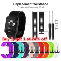 For Garmin Forerunner 35 30 Replacement Silicone Watch Strap Wristband & Tools