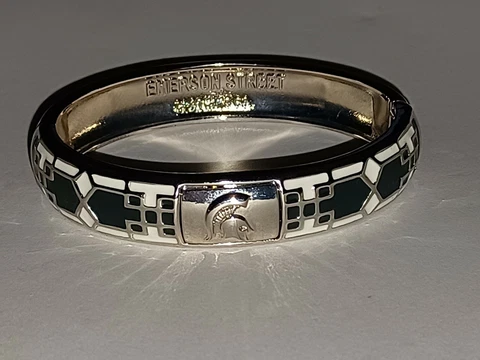 Michigan State Spartan Emerson Street Enamel Bangle Bracelet Cover
