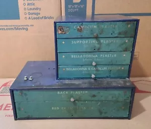 Vintage 1920er Jahre Werbung Metallgeschäft Display Johnson & Johnson Rotes Kreuz Kabine - Bild 1 von 16