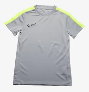 Nike Youth Dri-Fit Academy 23 Kid Gray Training Casual Tee GYM Shirts DX5482-007 - Picture 1 of 3