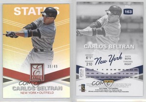 2015 Panini Elite Status Gold /49 Carlos Beltran #163