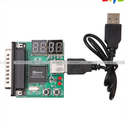 Powerful USB 4-Digit PC Analyzer Diagnostic Motherboard Tester Post Test Card - Image 1 of 4