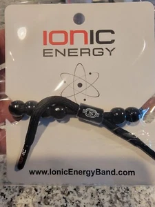 Unisex Womens Men's Black Bead Bracelet Natural Wood beads Shoelace string NEW! - Picture 1 of 1