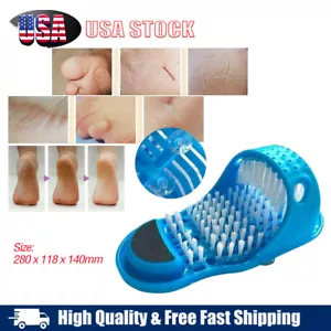 Foot Scrubber Brush Slipper Bath Shower Spa Scrub Feet Massage Wash Easy Cleaner - Picture 1 of 6