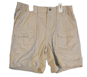 Croft & Barrow khaki Cargoshorts für Herren 34 elastischer Bund 100 % Baumwolle - Bild 1 von 5