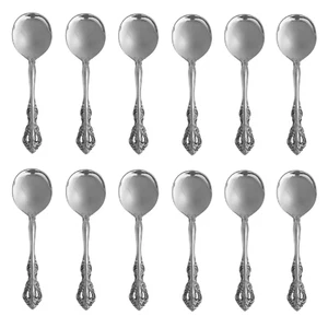 Oneida Michelangelo 18/10 Edelstahl Runde Schüssel Suppenlöffel (12er Set) - Bild 1 von 4