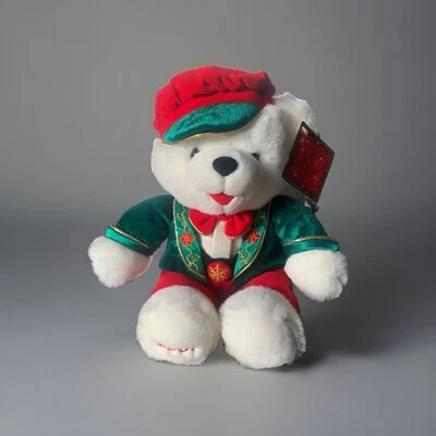 Винтажный плюшевый рождественский медвежонок 2001 Dan Dee Snowflake Friends с бирками - Изображение 1 из 4