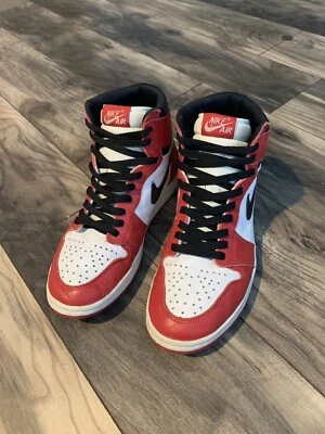 1994 Air Jordan Retro 1 I Chicago Bred Royal OG Original Last Dance Sample 1985 - Image 1 of 4