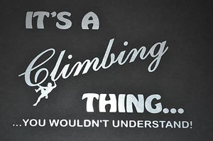 SANCTUARIES RANDKLETTERDING 20CM SILBER AUFKLEBER FELSENKLETTERN BERG AUFKLEBER - Bild 1 von 1