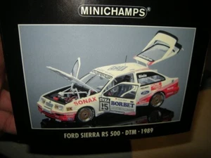 1:18 Minichamps Ford Sierra RS 500 DTM 1989 #25 F. Biela SUPER RARO/RARO EMBALAJE ORIGINAL - Imagen 1 de 2