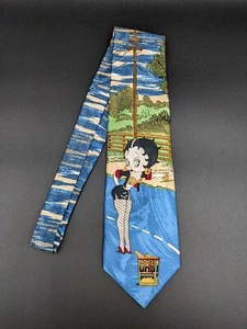 Vintage Beans McGee Betty Boop Hitchhiking Necktie Tie 1994 King Features - Picture 1 of 6