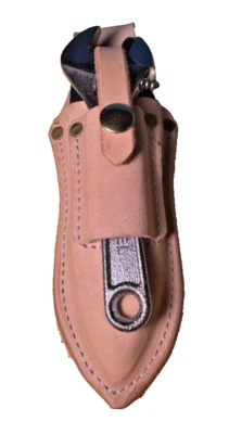 MIDWEST SADDLERY Leather Pliers USA Pouch With 6" Pliers and 6" Adjustable Wrench