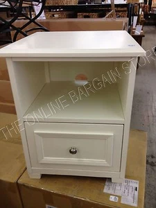 Pottery Barn Kids Fillmore Nightstand bedside end coffee table ANTIQUE WHITE - Picture 1 of 4