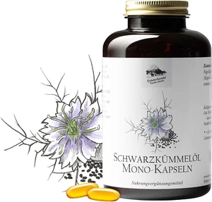 KRÄUTERHANDEL SANKT ANTON - 400 Schwarzkümmelöl Kapseln - 1000 Mg Tagesdosis - Bild 1 von 7